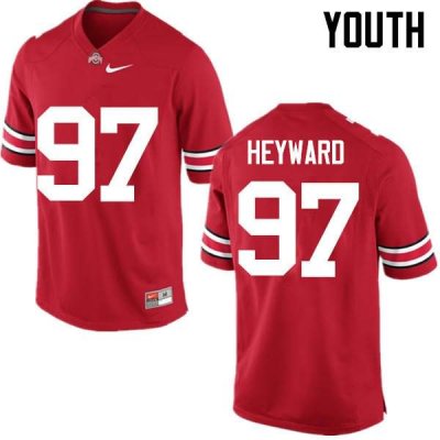 Youth Ohio State Buckeyes #97 Cameron Heyward Red Nike NCAA College Football Jersey Stock NFD6544QG
